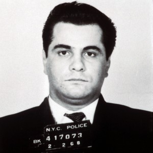 058794 04: ( FILE PHOTO) Mafia member John Gotti, aka "The Dapper Don," poses for mugshot Febuary 2, 1968 in New York City. Doctors at the Federal Prison Hospital in Springfield, MO., announced on June 6, 2001 that Gotti was losing his battle with throat cancer and was expected to die in the coming weeks. (Photo by Getty Images)